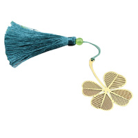 SCP 黄铜镂空树叶书签 SCP-1362 带流苏中国风企业定制(价格为单个价格)