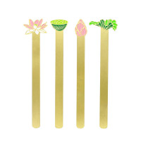 SCP 印日荷花书签单个装 SCP-1366 信封装企业定制(价格为单个价格)