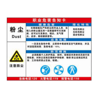 合威 粉尘/噪声/锰及其无机化合物/微波辐射/苯安全标识牌 下单备注图样,下单后3-5天发货 CWBS-01