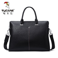 啄木鸟男包新款手提包电脑包韩版商务公文包男士包包时尚单肩斜挎包