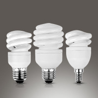 领路者VG00041螺旋节能灯泡E27 E14螺口LED15瓦灯泡 三只装Phil...