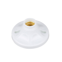 领路者VG00069 吸顶灯头平灯口灯座 白色灯座灯头E27普通螺口灯口