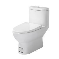 箭牌卫浴(ARROW) 喷射虹吸式马桶 降噪缓降盖板座便器 上按两段节水陶瓷坐便 连体地排式陶瓷坐便器1205