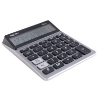 得力 1575A时尚计算器 太阳能计算器 桌面计算器 大屏幕大按键计算机