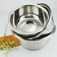 SCP 不锈钢洗米筛沥水盆 SCP-1941 直径32cm(价格为单个价格)