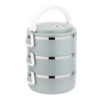 SCP 三层梯形扣便当盒 SCP-1879 保温饭盒(价格为单套价格)