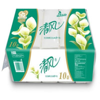 清风 B01B 马蹄莲无芯卷纸 3层 10卷/提 8提/箱