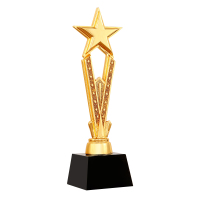 SCP 星光闪耀奖杯 SCP-1747 镀金奖杯企业定制(价格为10个价格)