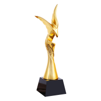SCP 雄鹰展翅奖杯 SCP-1759 镀金奖杯企业定制(价格为10个价格)