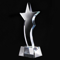SCP 弧形星水晶奖杯 SCP-1767 企业定制(价格为10个价格)