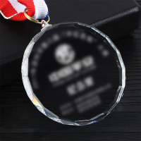 SCP 磨砂款水晶奖牌50*50mm SCP-1770 企业定制(价格)为10块价格)