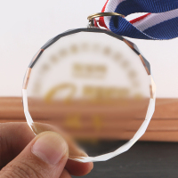 SCP 磨砂款水晶奖牌60*60mm SCP-1771 企业定制(价格为10块价格）