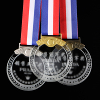 SCP 金属款水晶奖牌70*70mm SCP-1774 企业定制(价格为10块价格）