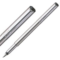 派克(PARKER)威雅钢杆白夹墨水笔 钢笔