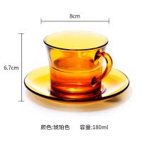 [Duralex多莱斯]法国制造 欧式钢化玻璃 咖啡杯碟 180ml