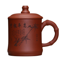 SCP 竹报平安盖杯紫砂杯 SCP-1794 茶杯(价格为10个价格)