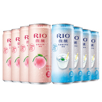 锐澳(RIO)洋酒 鸡尾酒 预调酒 乳酸菌+白桃味330ml*6