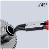 凯尼派克 KNIPEX 44 21 J41内卡簧钳(抛光头,塑料套柄) 11.8