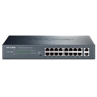 TP-LINK TL-SL1218MP 16口百兆PoE交换机 2个千兆口