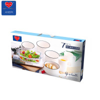 斑度婉约七件套烤盘水杯碗多用实用米饭碗餐碗家用套装