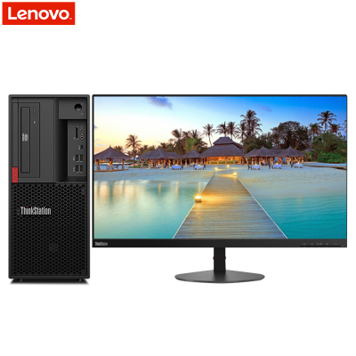 联想(Thinkstation)P330台式电脑 27英寸屏(I7-8700K 64G 8T+512G 4G独显 刻录)