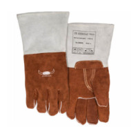 威特仕 Weldas 10-2900L 蛮牛王咖啡色耐高温烧焊手套L