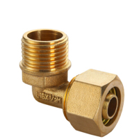 双安铝塑管外丝弯头4分