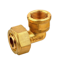 双安 铝塑管内丝弯头4分