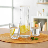 水具套装 玻璃水杯酒杯套装 水具3件套