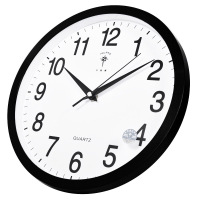 挂钟时尚创意客厅钟表 静音简约石英钟 黑色