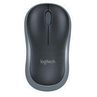 罗技(Logitech)M185/M186 无线鼠标 黑色灰边