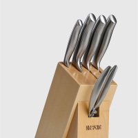 火候德式钢刀六件套 五铬钢切片刀切菜刀不锈钢家用套装