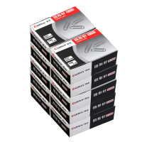 齐心 B3500 镀镍回形针 29mm金属曲别针 纹别针 异形针 回行针 万字夹 10盒装