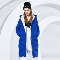 波司登2018新款羽绒服女中长款保暖时尚连帽修身显瘦潮外套B80142036