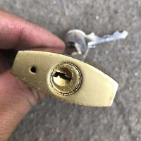 AT 仿铜锁 抽屉锁 旅行箱包锁 防水防锈柜门锁