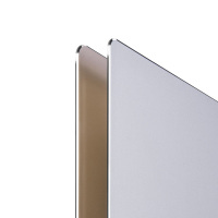 宜客莱(ECOLA)电竞游戏鼠标垫 PU超大双面铝合金材质垫光电激光鼠标适用 银色大号MP-A03PSV