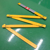 AT 木折尺 折叠尺 怀旧尺子 木尺 测量手动工具 木工手动工具