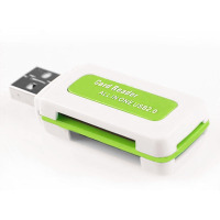 四合一内存卡读卡器 适用于手机存储TF卡/MicroSD卡/MS卡/M2卡通用