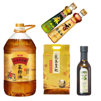 金龙鱼 米油5件套 套餐一 小榨菜籽油5L+五常稻花香米5KG+芝麻油400ML+花椒油400ML+橄榄油250ML