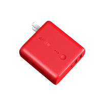 Anker 5000mAh 移动电源+充电器二合一超极充红色 - A1621P91
