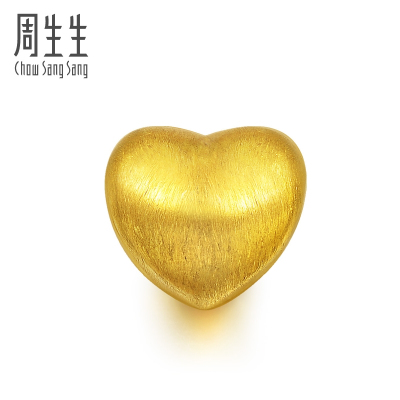 周生生(CHOW SANG SANG)黄金手链Charme系列心型足金串珠81322C定价