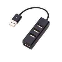 酷比客LCHB03BK USB2.0 HUB 4Port /黑色