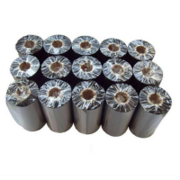 斑马（ZEBRA）全树脂碳带 110mm*300M 亚银纸 PET标签碳带 斑马或同类型条码机专用碳带 黑色