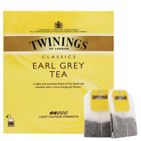 英国川宁(TWININGS) 波兰进口茶叶袋泡茶包豪门伯爵经典红茶100包*2g