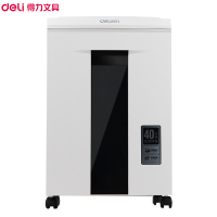 得力(deli)9912碎纸机 一次碎纸6张 可碎光盘和卡片 电动碎纸机 静音碎纸机 粉碎机