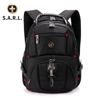 S.A.R.L瑞士电脑包 时尚双肩包大容量双肩电脑包 可放15.4英寸 手提电脑包旅行包