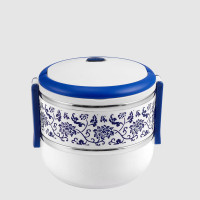 乐克尔(Lecker) KR—S08 青花瓷饭盒 1.4L