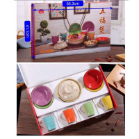 美力雅 釉下彩 手绘大五福煲套装(单位:套)