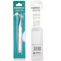 LTSM 世达(SATA)03106 弯头镊子 不锈钢耐酸防磁弯头尖头镊子118MM