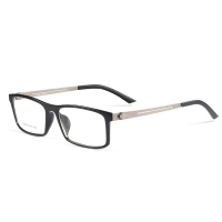 贝尔莎Bertha休闲全框眼镜框男大脸黑色复古运动近视眼镜架女款潮超轻成品配镜J005003